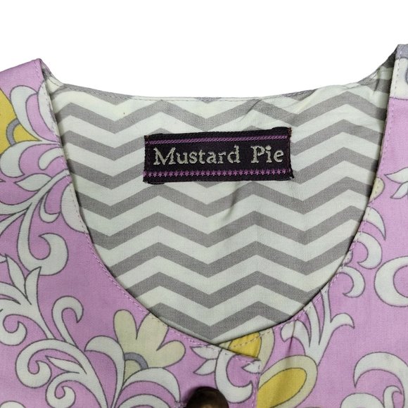 mustard Pie NWT pink floral fancy vest for wedding easter photoshoots 12 months - Picture 3 of 5